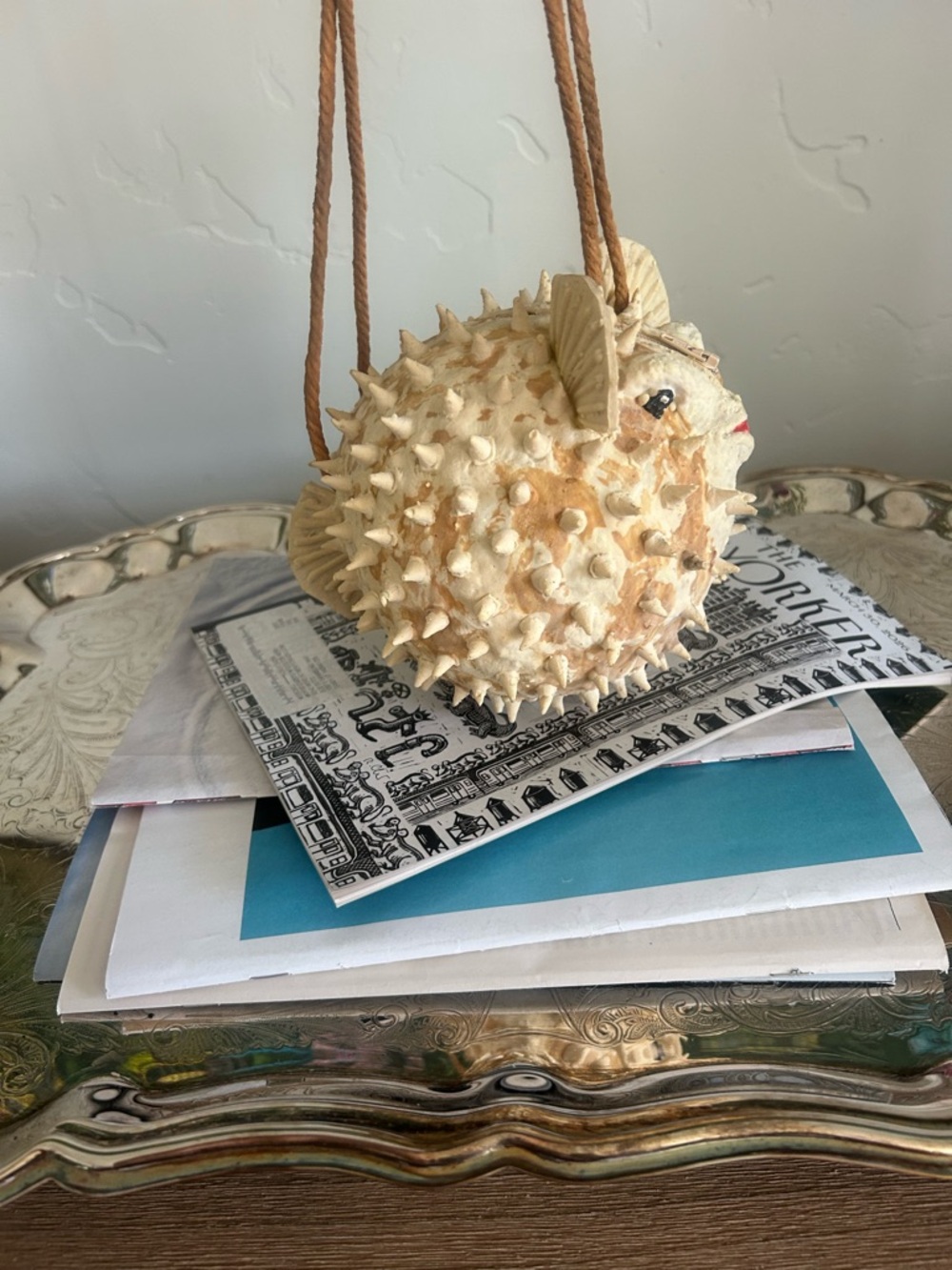 Novelty Puffer Fish Purse, Fits essentials including a phone. 🐡 - Picture 2 of 5